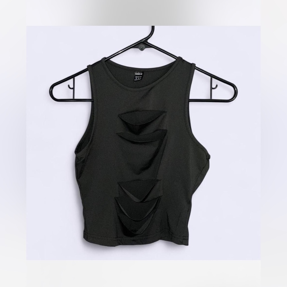 Black Sliced Shirt